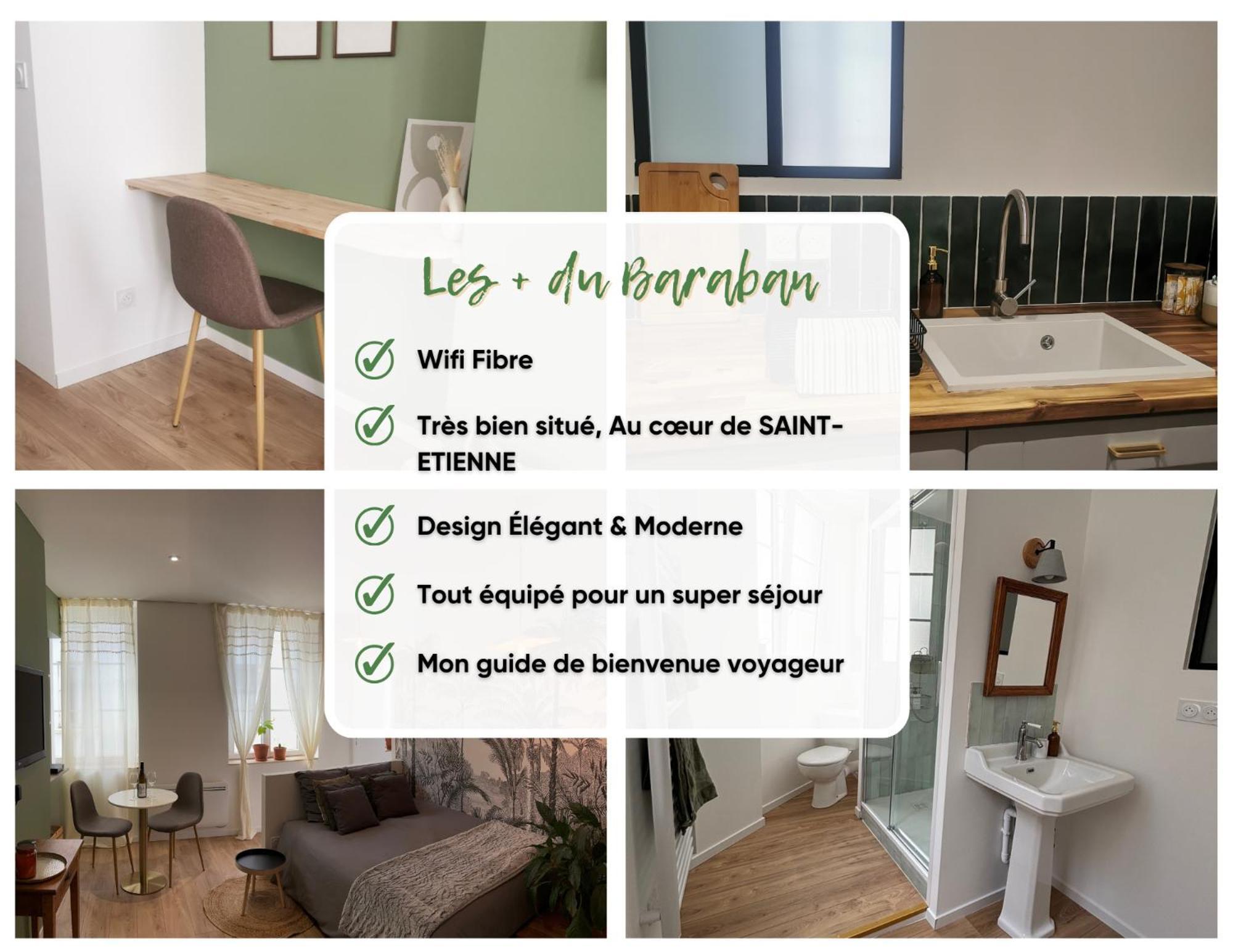 Le Baraban : Cocon Hypercentre Lägenhet Saint-Etienne  Exteriör bild